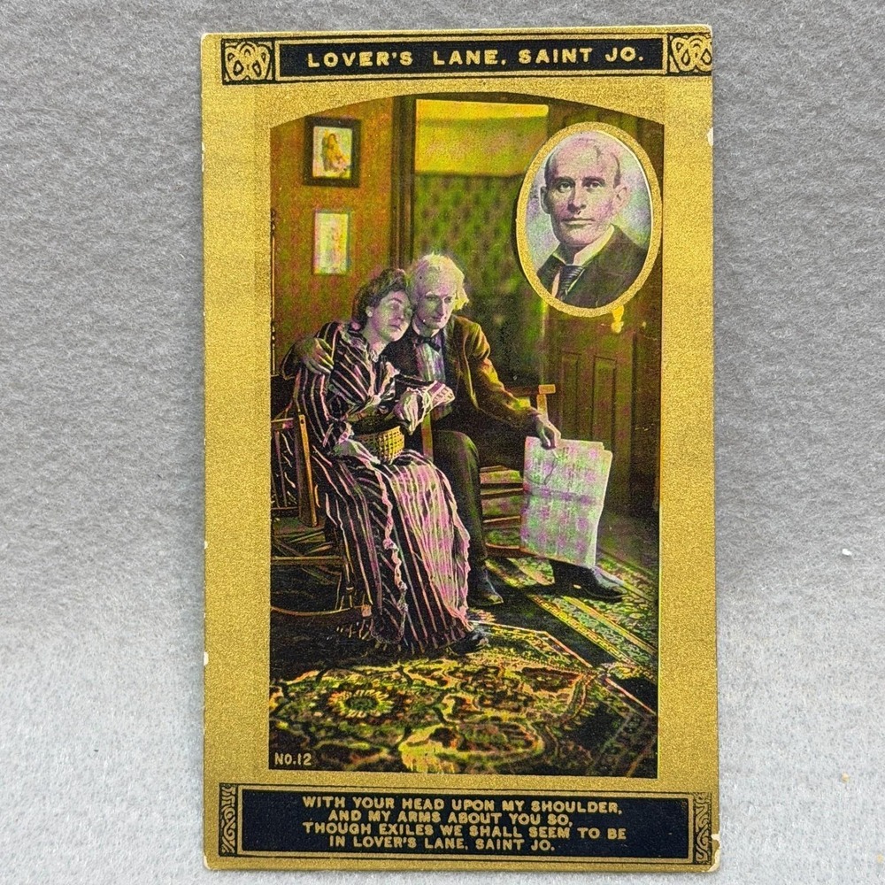 Woman's World Chicago No.12 "In‎ Lover's Lane Saint Jo" c1910s POSTCARD